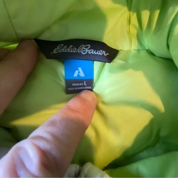 Eddie Bauer First Ascent Downlight 800 fill jacket -Large